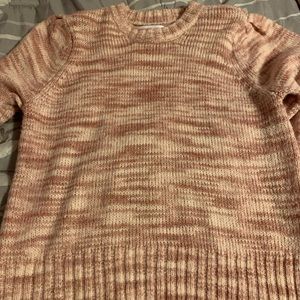 Light pink sweater bought from kohl’s.
